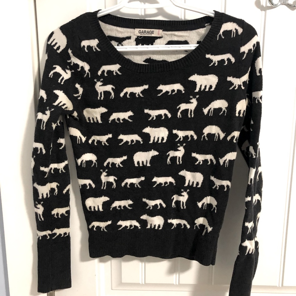 Fall sweater !! Animal pattern - Picture 1 of 7